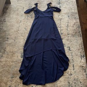 Express Dark Blue sz 2 high low formal dress